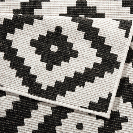 Vloerkleed Malta Rechthoekig - zwart, creme
