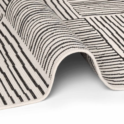 Vloerkleed Nightingale Rechthoekig - Zwart Wit