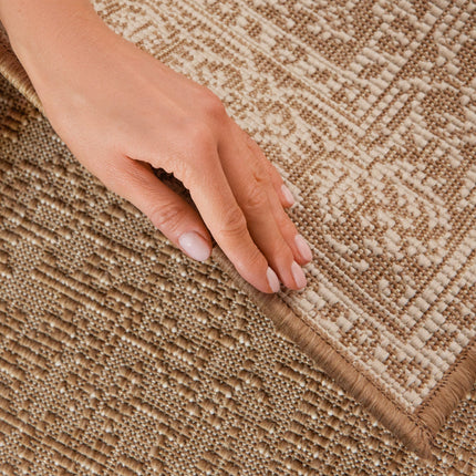 Dubbelzijdig Buitenkleed Kona - Beige/Wit