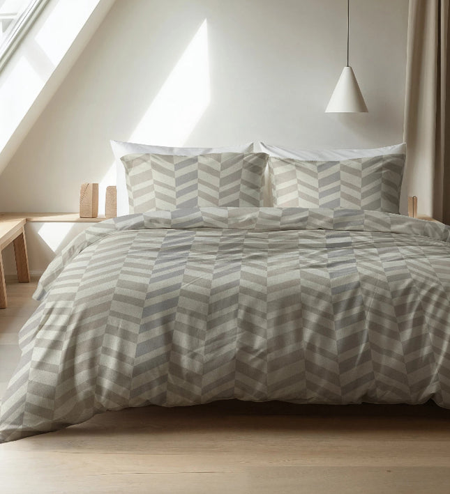 Dekbedovertrek Katoen-Flanel - Chevron