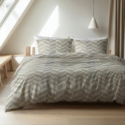 Dekbedovertrek Katoen-Flanel - Chevron