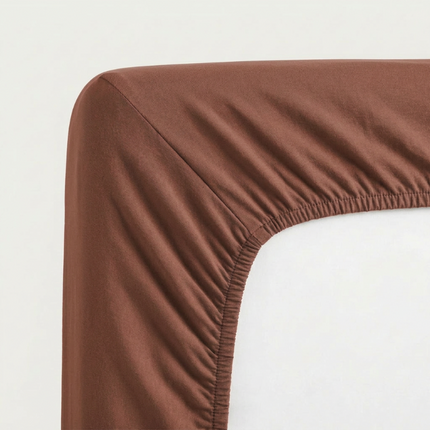 Hoeslaken - Katoen Jersey Stretch - Cognac