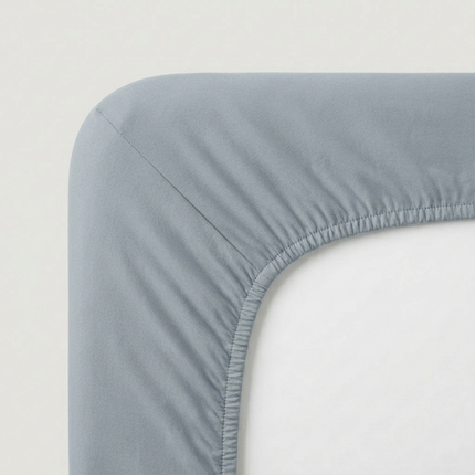 Hoeslaken Katoen - Jersey Stretch - Blauw