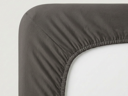 Splittopper Hoeslaken Katoen - Jersey Stretch - Antraciet
