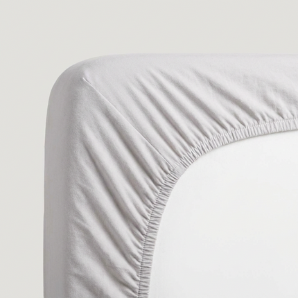 Hoeslaken Katoen - Jersey Stretch - Off White