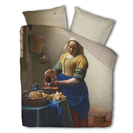 Cloud Nine Dekbedovertrek Katoen-Satijn - Het Melkmeisje - Art Collectie