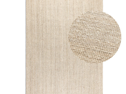 Handgeweven Jute Vloerkleed - Crème