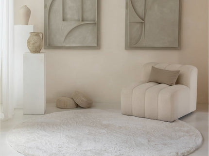 Vloerkleed Comfy Rond - ø 160 cm - Crème