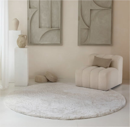 Vloerkleed Comfy Rond - ø 160 cm - Crème