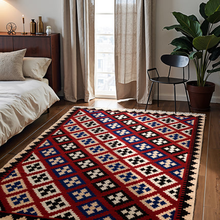 Vloerkleed Rami Rechthoekig - Creme Multicolor