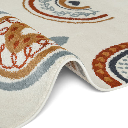 Vloerkleed Bowie Rechthoekig - Creme Multicolor