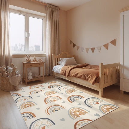 Vloerkleed Bowie Rechthoekig - Creme Multicolor