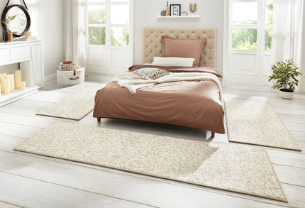 Vloerkleed Wolly Bedomranding - creme