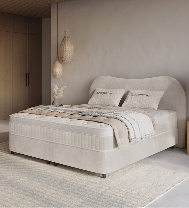 Boxspring met Opbergruimte - Arcus - Off-White
