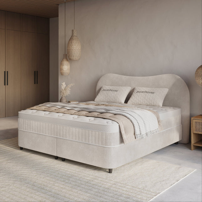 Boxspring met Opbergruimte - Arcus - Off-White