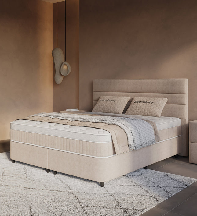 Boxspring met Opbergruimte - Horizon - Beige