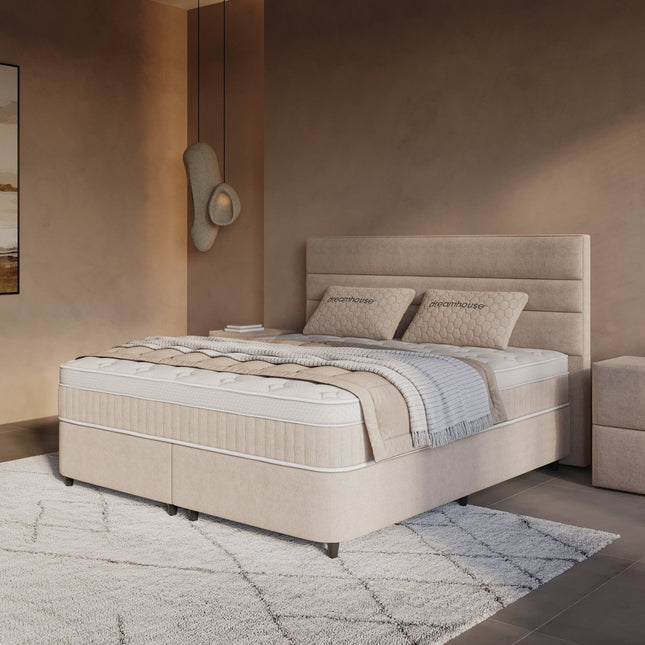 Boxspring met Opbergruimte - Horizon - Beige