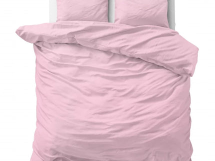 Dreamhouse Dekbedovertrek Katoen - Stone Washed - Roze - 140 x 200/220 cm