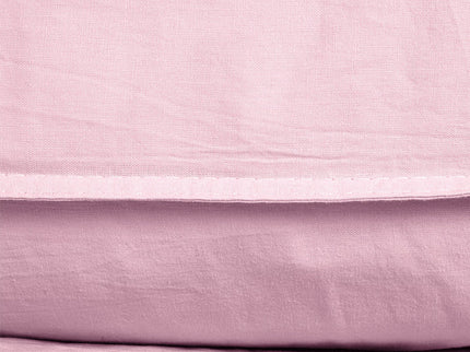 Dreamhouse Dekbedovertrek Katoen - Stone Washed - Roze - 140 x 200/220 cm