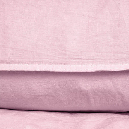 Dreamhouse Dekbedovertrek Katoen - Stone Washed - Roze - 140 x 200/220 cm