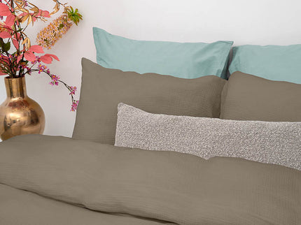 Dreamhouse Dekbedovertrek Mousseline Percale Katoen - Taupe