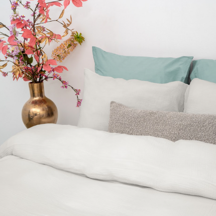 Dreamhouse Dekbedovertrek Percale-Katoen - Mousseline - Off White