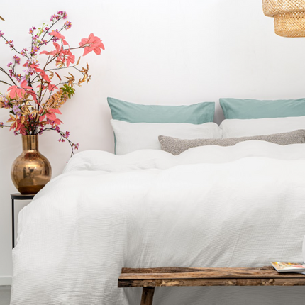 Dreamhouse Dekbedovertrek Percale-Katoen - Mousseline - Off White