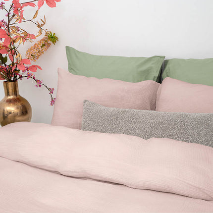 Dreamhouse Dekbedovertrek Percale-Katoen - Mousseline - Roze