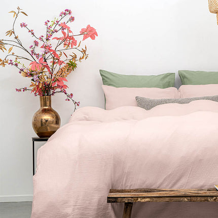Dreamhouse Dekbedovertrek Percale-Katoen - Mousseline - Roze