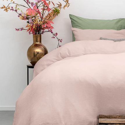 Dreamhouse Dekbedovertrek Percale-Katoen - Mousseline - Roze