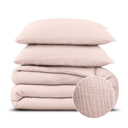 Dreamhouse Dekbedovertrek Percale-Katoen - Mousseline - Roze