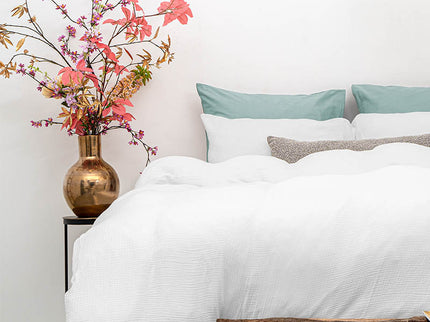 Dreamhouse Dekbedovertrek Percale-Katoen - Mousseline - Wit