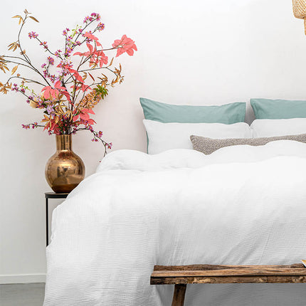 Dreamhouse Dekbedovertrek Percale-Katoen - Mousseline - Wit