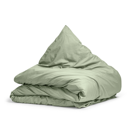 Dreamhouse Dekbedovertrek Percale Katoen Uni - Jade Groen