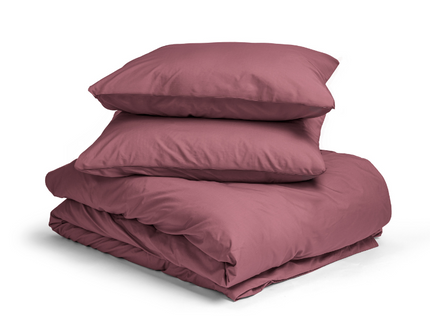 Dreamhouse Dekbedovertrek Percale Katoen Uni - Oud Roze