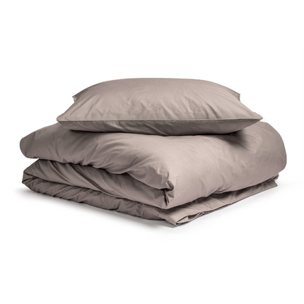 Dreamhouse Dekbedovertrek Percale Katoen Uni - Taupe