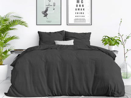 Dreamhouse Dekbedovertrek Stone Washed - Antraciet