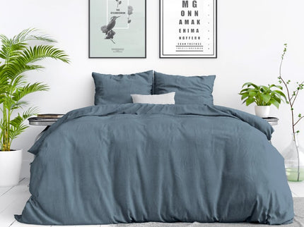 Dreamhouse Dekbedovertrek Stone Washed - Blauw