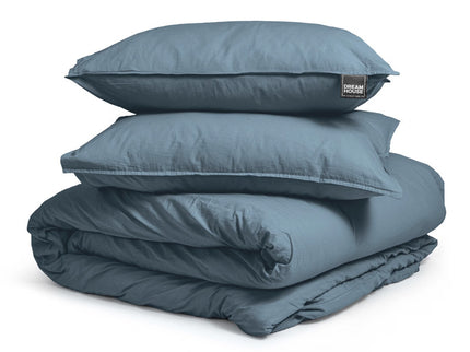 Dreamhouse Dekbedovertrek Stone Washed - Blauw