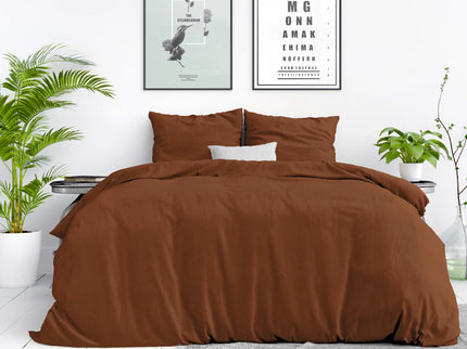 Dreamhouse Dekbedovertrek Stone Washed - Bruin