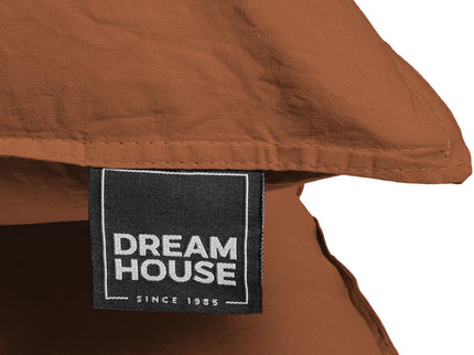 Dreamhouse Dekbedovertrek Stone Washed - Bruin