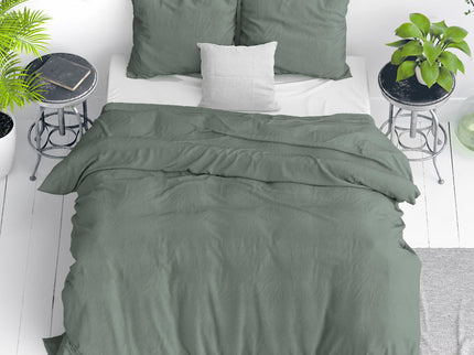 Dreamhouse Dekbedovertrek Stone Washed - Groen