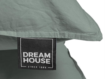 Dreamhouse Dekbedovertrek Stone Washed - Groen