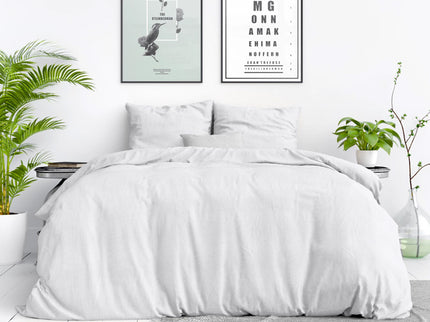Dreamhouse Dekbedovertrek Stone Washed - Wit