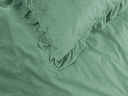 Dreamhouse Dekbedovertrek Velvet Ruffles - Groen