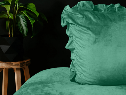 Dreamhouse Dekbedovertrek Velvet Ruffles - Groen