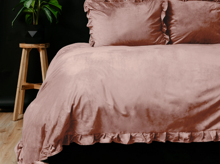 Dreamhouse Dekbedovertrek Velvet Ruffles - Roze