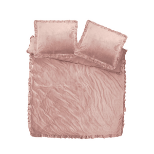 Dreamhouse Dekbedovertrek Velvet Ruffles - Roze