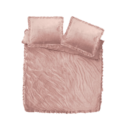 Dreamhouse Dekbedovertrek Velvet Ruffles - Roze
