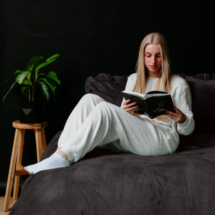 Dreamhouse Dekbedovertrek Velvet Ruffles  - Zwart